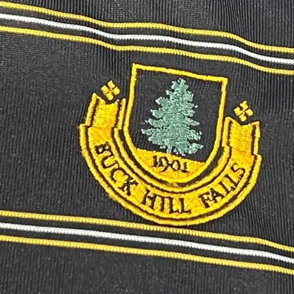 Buck Hill Falls PA Mens Golf Polo Tennis Athletic Summer Sports Black Shirt - Picture 3 of 5